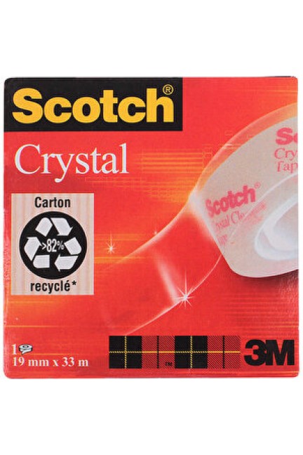 3M Scotch 600 Kristal Şeffaf Bant 19 mm x 33 m