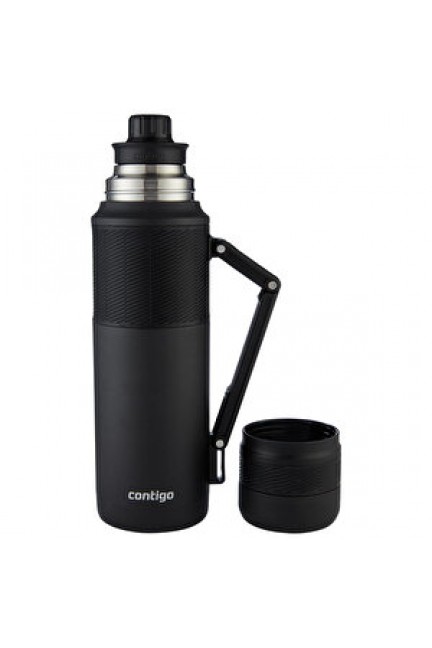 Contigo Bardaklı Çelik Termos Siyah 1200 ml