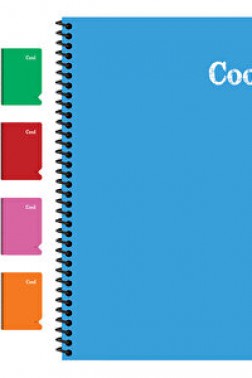 Keskin Color Cool Spiralli PP kapak A4 Çizgili Defter 120 Yaprak