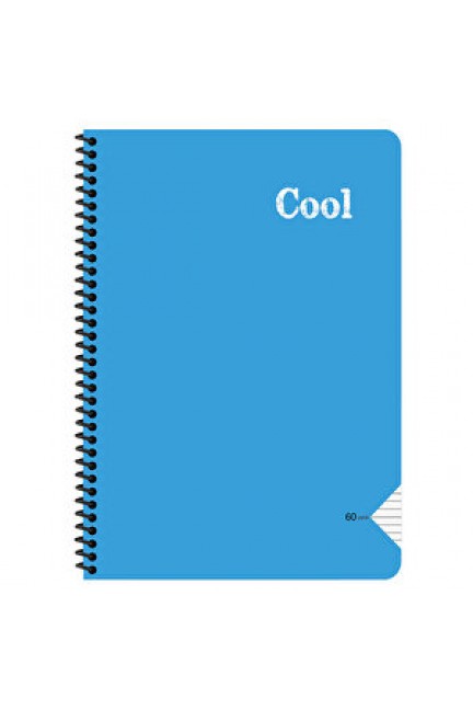 Keskin Color Cool Spiralli PP kapak A4 Çizgili Defter 120 Yaprak