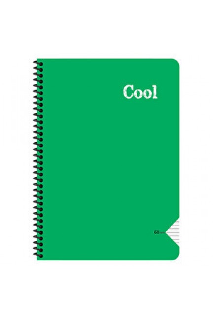 Keskin Color Cool Spiralli PP kapak A4 Çizgili Defter 120 Yaprak