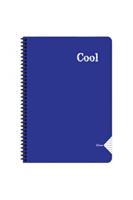 Keskin Color Cool Spiralli PP kapak A4 Çizgili Defter 120 Yaprak