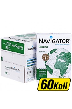 Navigator A4 Fotokopi Kağıdı 80 gr 1 Koli 5 Paket (2.500 Sayfa) 60'lı Koli