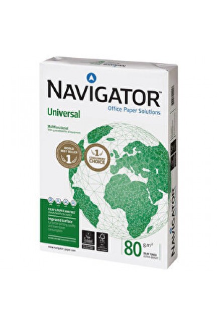 Navigator A4 Fotokopi Kağıdı 80 gr 1 Koli 5 Paket (2.500 Sayfa) 60'lı Koli