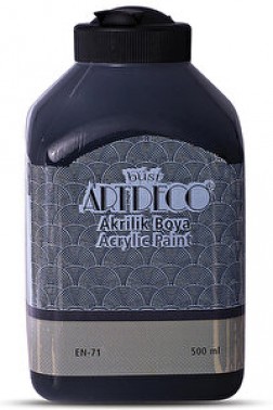 Artdeco Akrilik Boya Siyah 500 ml