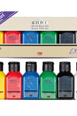 Artdeco Akrilik Boya 75 ml 6'lı Set Parlak