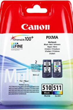 Canon PG-510 Siyah ve CL-511 Renkli Kartuş Seti