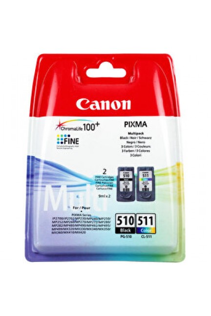 Canon PG-510 Siyah ve CL-511 Renkli Kartuş Seti