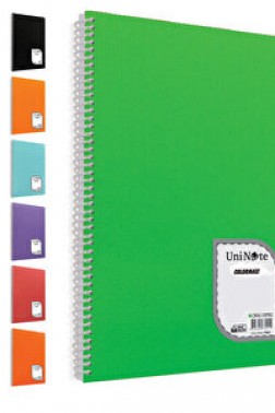 Çınar Colormaxi Çizgili Spiralli PP Kapak Defter 21 cm x 29.7 cm 120 Yaprak