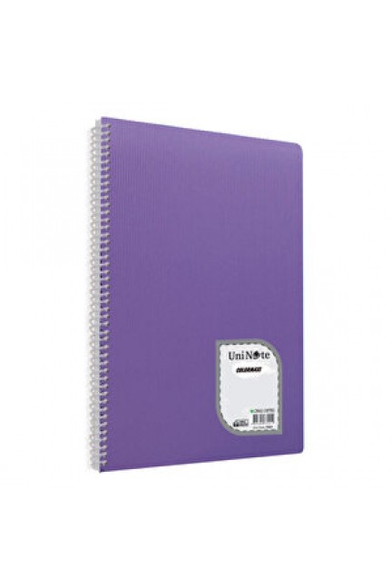 Çınar Colormaxi Çizgili Spiralli PP Kapak Defter 21 cm x 29.7 cm 120 Yaprak