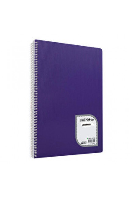 Çınar Colormaxi Çizgili Spiralli PP Kapak Defter 21 cm x 29.7 cm 120 Yaprak