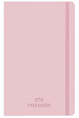 Keskin Color Premier Ciltli 13 cm x 21 cm Çizgisiz 96 Yaprak Pembe Defter