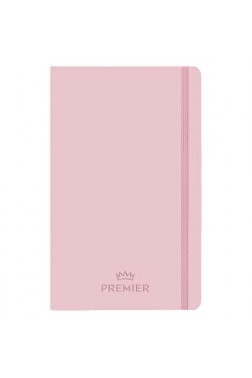 Keskin Color Premier Ciltli 13 cm x 21 cm Çizgisiz 96 Yaprak Pembe Defter