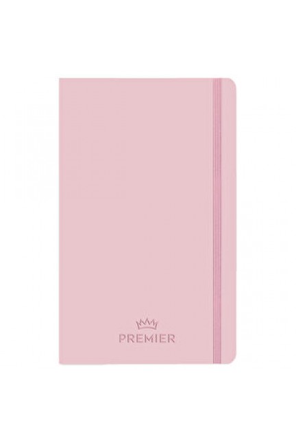 Keskin Color Premier Ciltli 13 cm x 21 cm Çizgisiz 96 Yaprak Pembe Defter