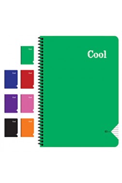 Keskin Color Cool Spiralli PP kapak A4 Kareli Defter 60 Yaprak