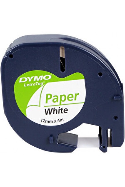 Dymo Letratag Kağıt Etiket 12 mm x 4 m Beyaz