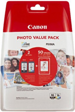 Canon PG-46 Siyah ve CL-56 Renkli Kartuş Seti