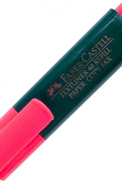 Faber-Castell 48 Fosforlu Kalem Kırmızı