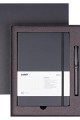 Lamy B3S-317 Yumuşak Kapak Defter A5 96 Yaprak Çizgili Siyah ve Safari Roller Kalem Mat Siyah